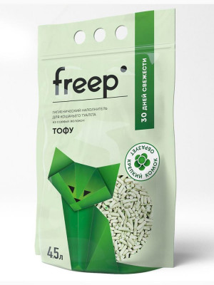 Freep Наполнитель тофу 4,5 л Зеленый чай