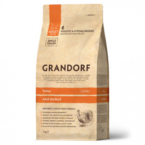 GRANDORF CAT Turkey STERILISED (Индейка для стерилизованных кошек) 2 кг.