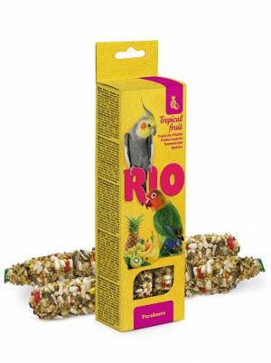 RIO Палочки для средних попугаев с тропическими фруктами 2*75гр