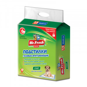 Подстилки Mr.Fresh Expert Start, размер 40*60 см, 15 шт.