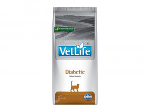 Полнорационный диетический корм для кошек Farmina Vet Life Diabetic при сахарном диабете, 2 кг