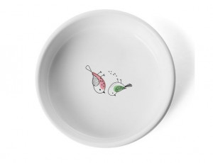 Миска керамическая "Птички", 0,35л, Triol