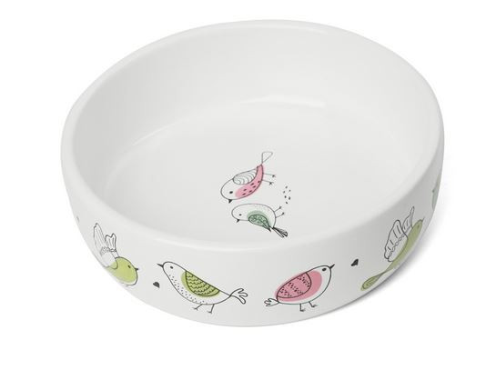 Миска керамическая "Птички", 0,35л, Triol