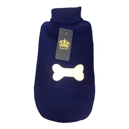 Свитер для собак Royal Pet "Косточка" Синий S, 25/42/32