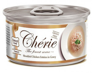 Pettric консервы для кошек Cherie Курица в подливе 80г