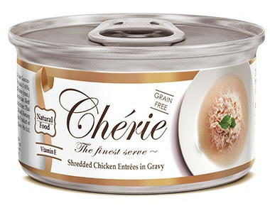 Pettric консервы для кошек Cherie Курица в подливе 80г