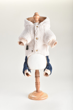 Костюм трикотаж Royal Pet "Барашек" с джинсами L, спинка 34см, об.гр. 54см, об.ш. 40см