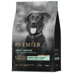 Premier Dog Lamb&Turkey ADULT Medium       Ягненок с индейкой для собак средних пород 3 кг