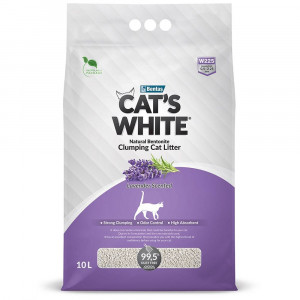 Наполнитель Cats White Lavender комкующийся с ароматом лаванды 10л