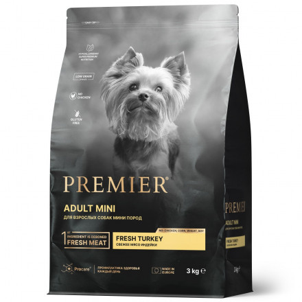 Premier Dog Turkey ADULT Mini Индейка для собак мелких пород 3 кг