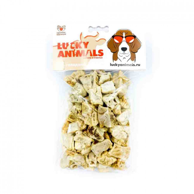 Лакомство  Lucky Animals для собак всех пород, легкое говяжье "Extra", 30 гр