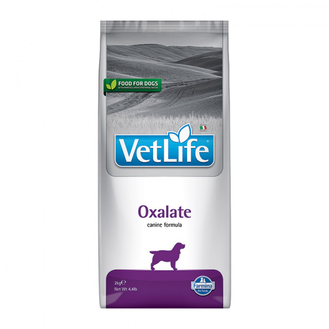 Полнорационный диетический корм для собак Farmina Vet Life Oxalate для лечения мочекаменной болезни, 2 кг