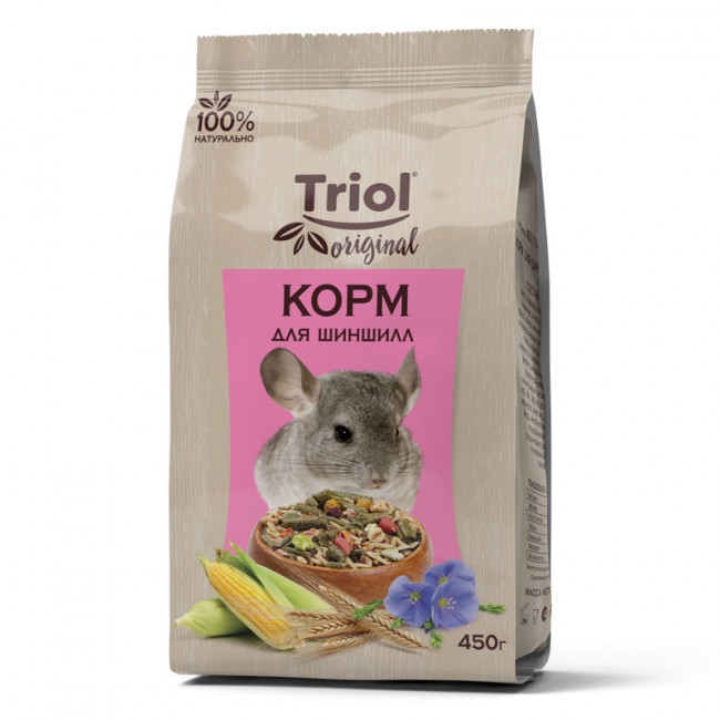 Корм для шиншилл, 450г, Triol Original