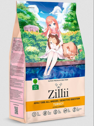 ZILLII Adult Dog Sensitive Digestion сухой корм для собак с чувствительным пищеварением. Индейка, 3кг