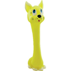 Игрушка пищалка Зооник "Гантель Кошка", 20 см ЗООНИК