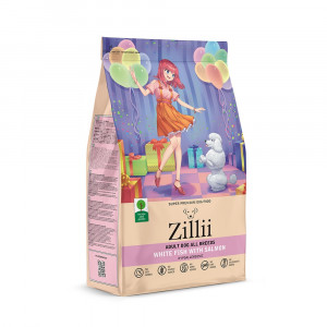ZILLII Adult Dog сухой корм для взрослых собак всех пород Белая рыба с лососем 800 гр