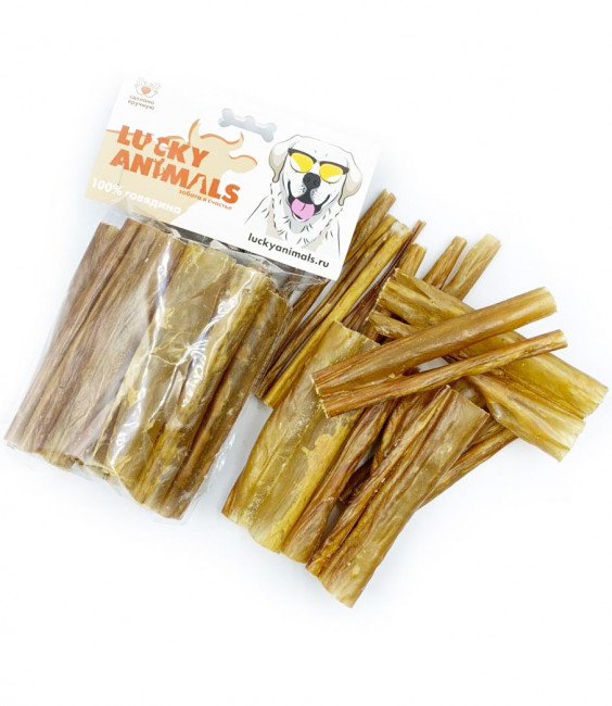Лакомство Lucky Animals Кишки соломка для всех пород собак, 30 гр