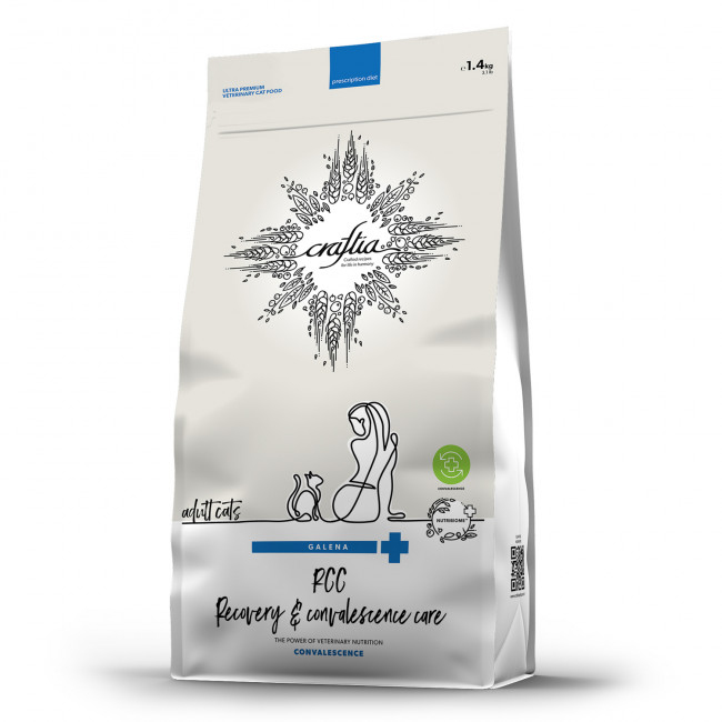 Ветеринарная диета CRAFTIA GALENA CAT RECOVERY&CONVALESCENCE CARE Рекавери энд Конвалесенс для кошек поддерж. в период восстановления/реабилитации 1,4 кг