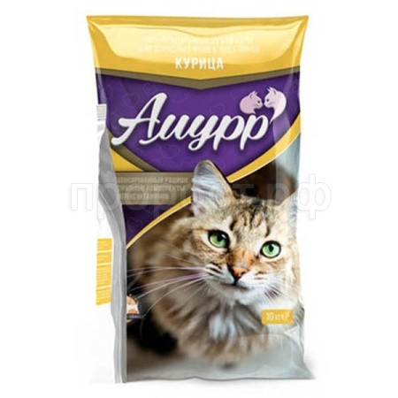 Амурр Сухой корм для кошек «Курица» 10кг