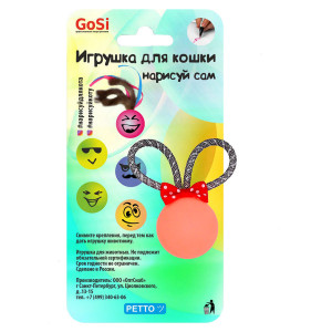 Игрушка GOSi для кошек "Нарисуй для кота" ушки с бантиком