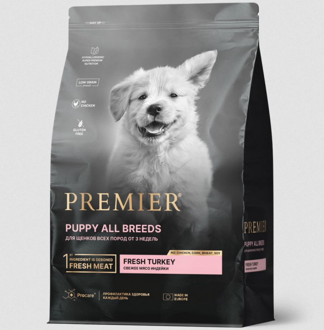 Premier Dog Turkey PUPPY Индейка для щенков всех пород 3 кг