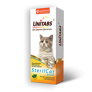 Unitabs SterilCat паста для кастрированных котов и стерилизованных кошек, 120 мл