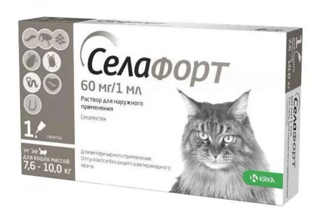 Селафорт раствор д/кошек 7,6-10 кг