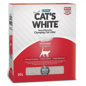 Наполнитель Cat's White BOX Natural комкующийся без аромата - 10 л